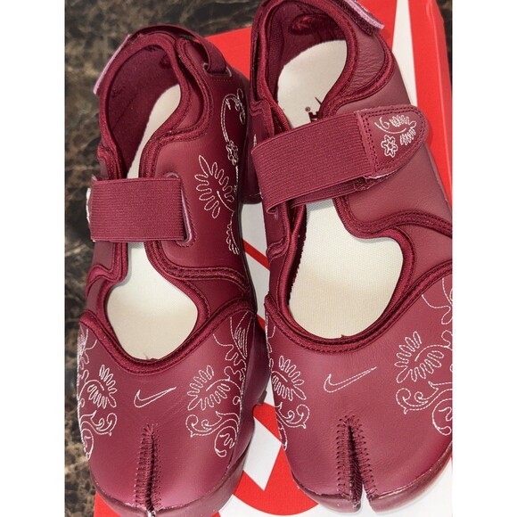 Nike WMNS Air Rift Leather Botanical Stitch Team Red Limited IH7318-677 Size 8 - Picture 6 of 14